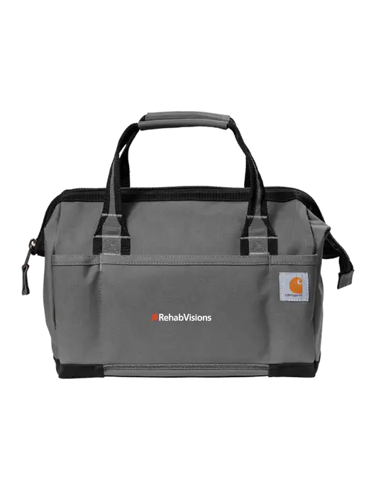 Carhartt Foundry Series 14” Grey Tool Bag w/RehabVisions Logo
