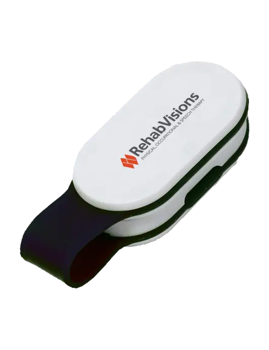 Magna Clip Black Personal Safety Light w/RehabVisions Logo