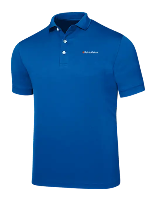 Callaway Ottoman Royal Blue Polo w/RehabVisions Logo