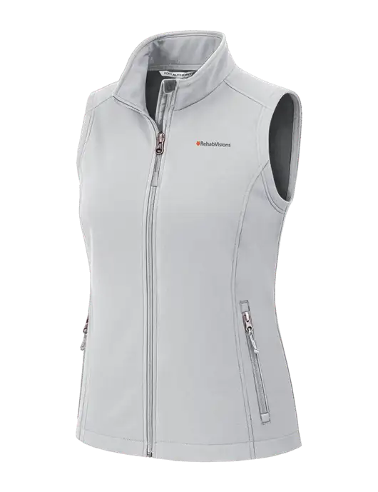 Marshmellow Womens Core Soft Shell Vest w/RehabVisions Logo