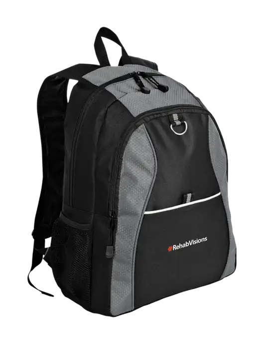 Honeycomb Grey/Black Backpack w/RehabVisions Logo
