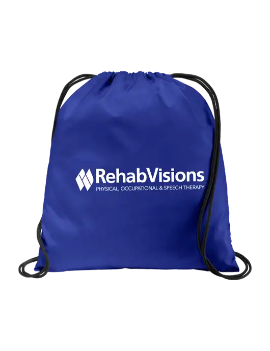 Drawstring  Royal Cinch Pack w/RehabVisions Logo