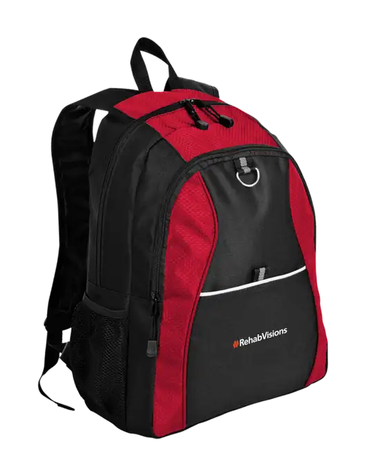 Honeycomb Red/Black Backpack w/RehabVisions Logo