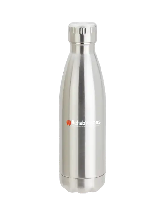 City Go Silver 17 oz Insulated Bottle w/RehabVisions Logo