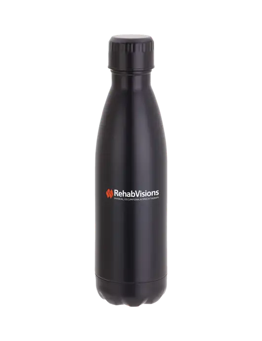 City Go Matte Black 17 oz Insulated Bottle w/RehabVisions Logo