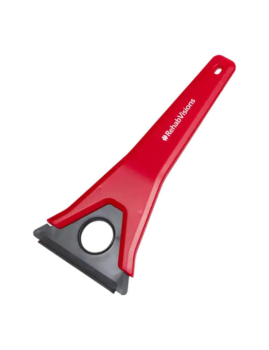 TriBlade Red Windshield Scraper w/RehabVisions Logo
