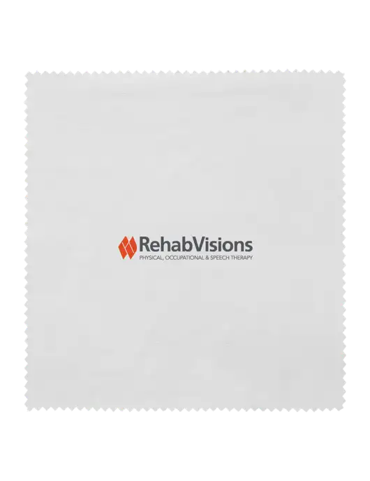 Microfiber Cleaning Cloth, 6 x 6 w/RehabVisions Logo