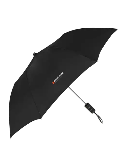 Black 42" Folding Umbrella  w/RehabVisions Logo