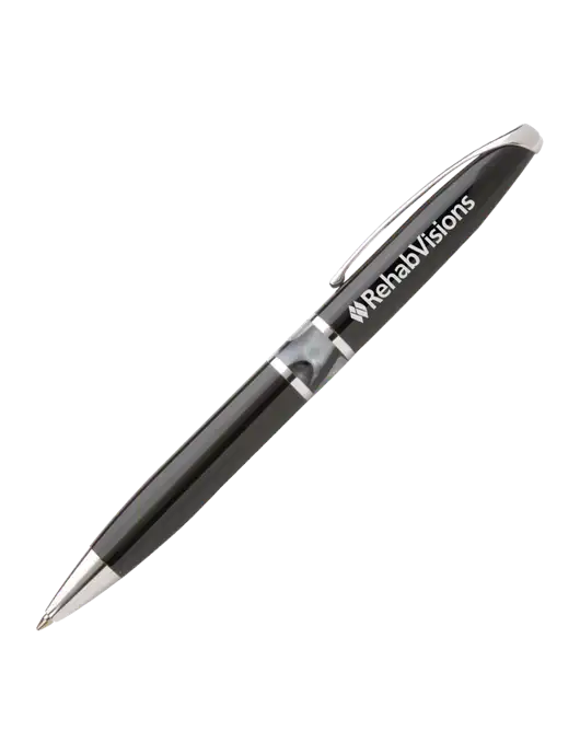 Illusion Black Pen - Black Ink w/RehabVisions Logo