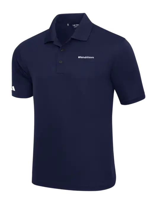 Adidas Navy Basic Sport Polo w/RehabVisions Logo