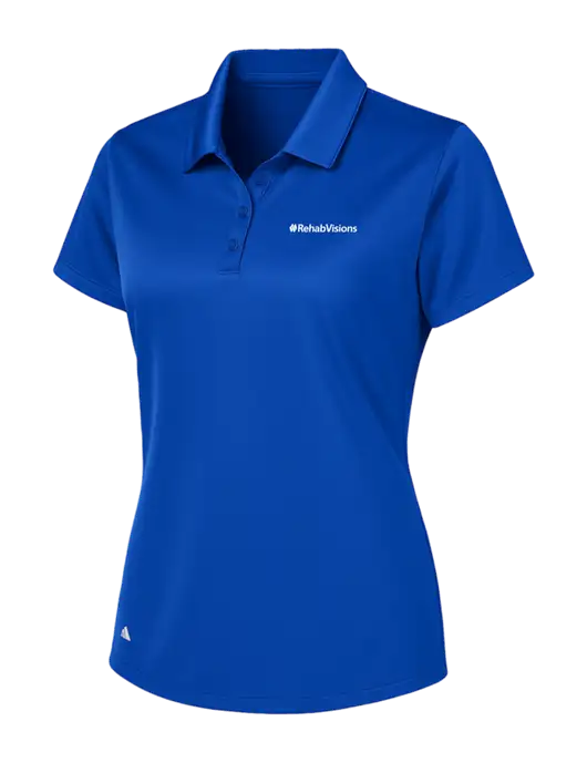 Adidas Royal Womens Basic Sport Polo w/RehabVisions Logo