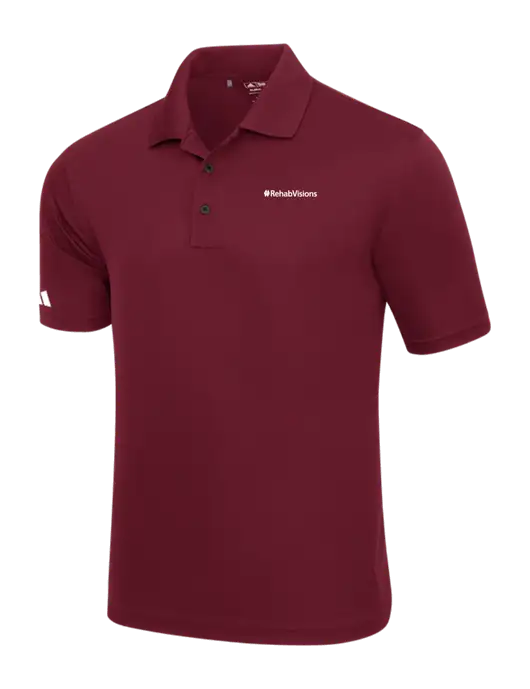 Adidas Maroon Basic Sport Polo w/RehabVisions Logo