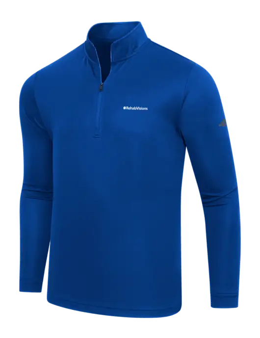 Adidas Royal Lightweight Quarter Zip Pullover w/RehabVisions Logo