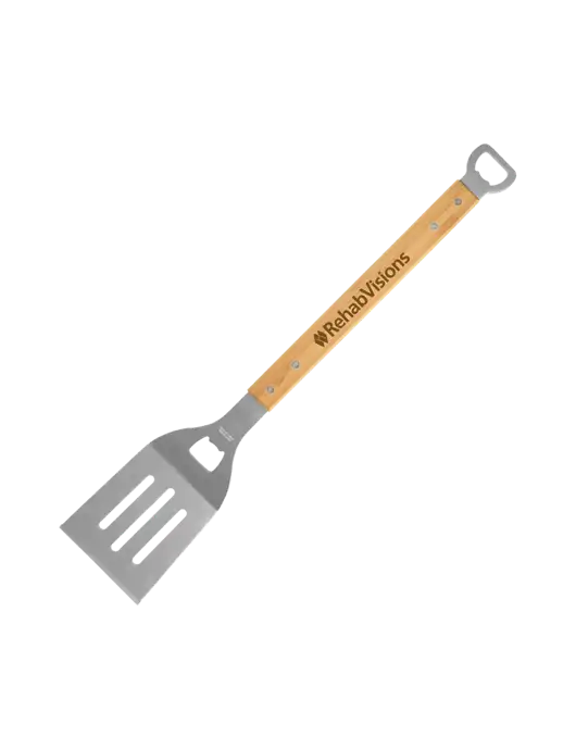 Bamboo BBQ Spatula w/RehabVisions Logo