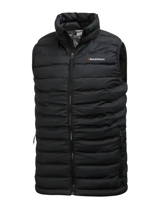 Columbia Black Powder Lite Vest w/RehabVisions Logo