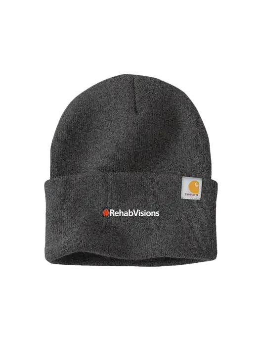 Carhartt Dark Grey Watch Cap 2.0 w/RehabVisions Logo