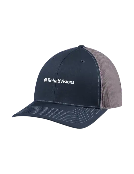 Richardson Adjustable Snapback Original 112 Trucker Cap Navy w/Charcoal Mesh w/RehabVisions Logo