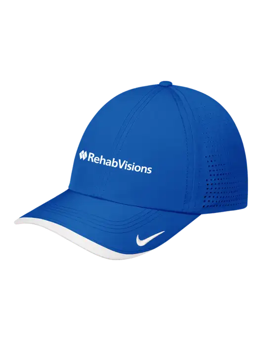 Nike Royal/White Dri-FIT Perforated Performance Cap w/RehabVisions Logo