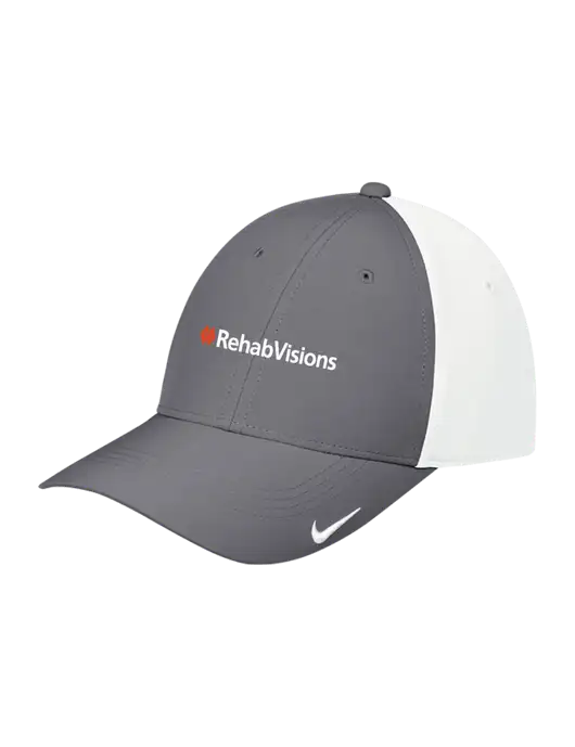 Nike Dark Grey/White Dri-FIT Legacy Cap w/RehabVisions Logo