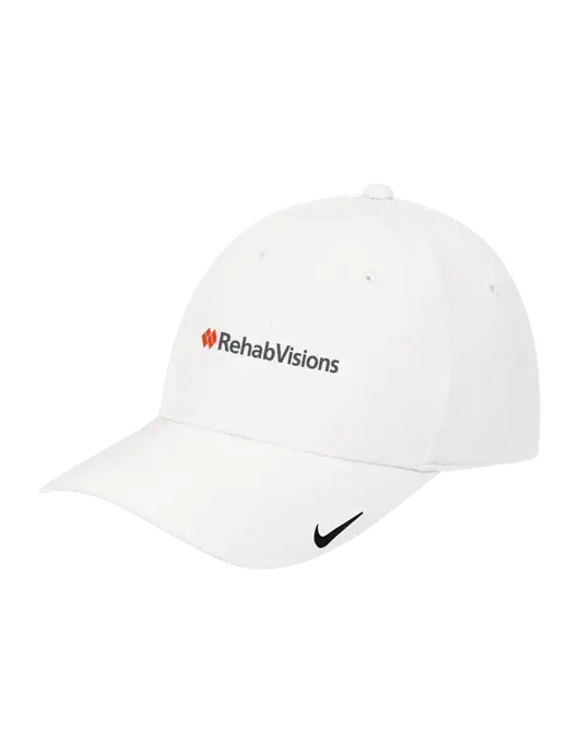 Nike White Dri-FIT Legacy Cap w/RehabVisions Logo