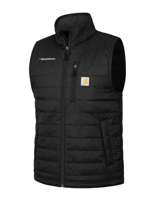 Carhartt Black Gilliam Vest w/RehabVisions Logo