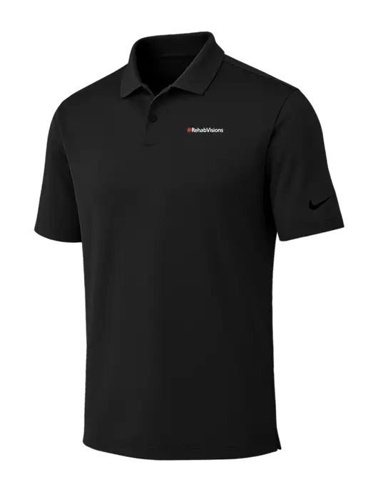 Nike Black Dri-FIT Vapor Polo w/RehabVisions Logo