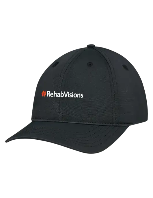 Black Nylon Twill Performance Cap w/RehabVisions Logo