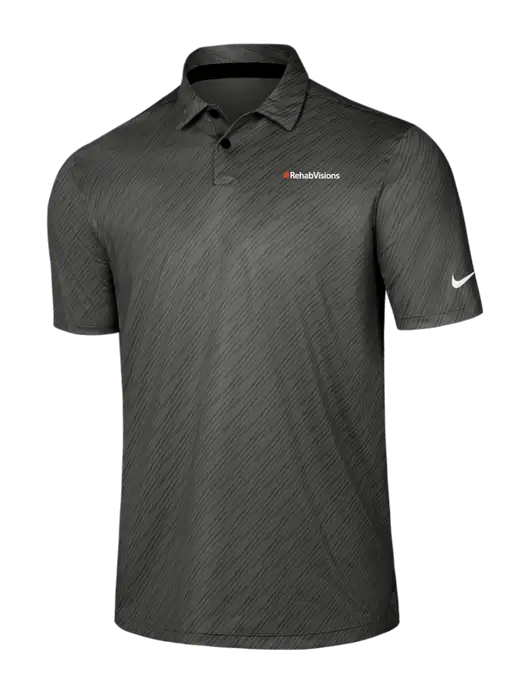 Nike Dark Grey Vapor Dash Polo w/RehabVisions Logo
