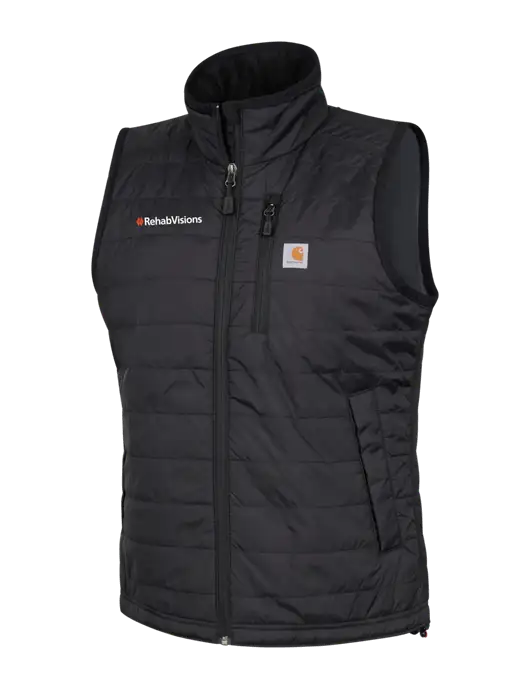 Carhartt Womens Black Gilliam Vest w/RehabVisions Logo