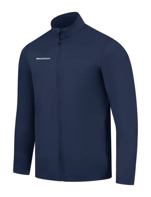 TravisMathew Navy Surfside Full-Zip Jacket w/RehabVisions Logo