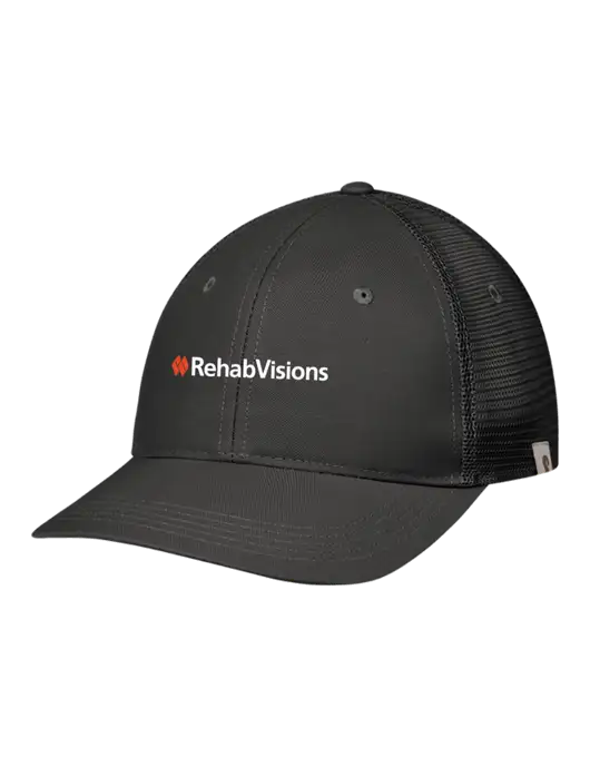 Carhartt Black Trucker Rugged Pro Series Cap w/RehabVisions Logo