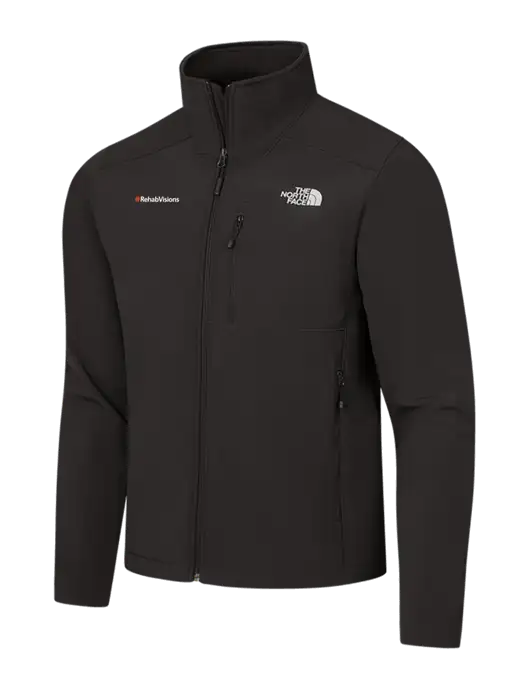 The North Face Black Apex Barrier Soft Shell Jacket w/RehabVisions Logo
