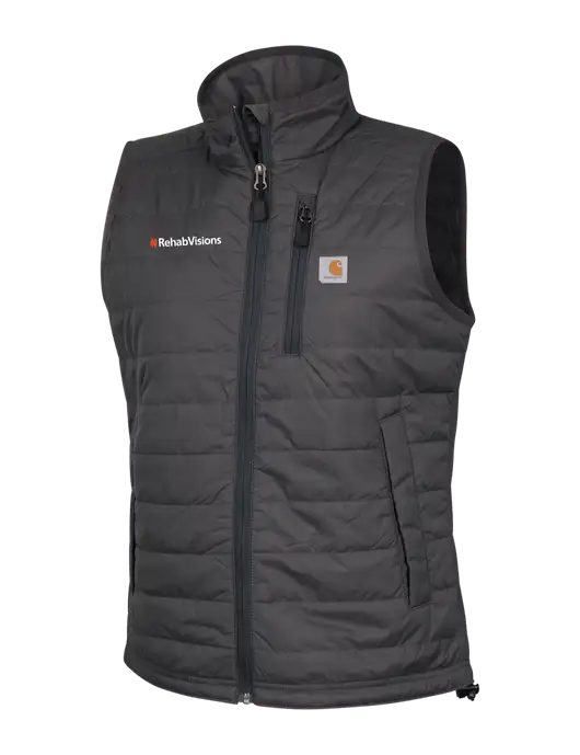 Carhartt Womens Dark Grey Gilliam Vest w/RehabVisions Logo
