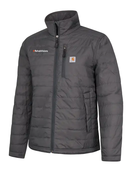 Carhartt Womens Dark Grey Gilliam Jacket w/RehabVisions Logo