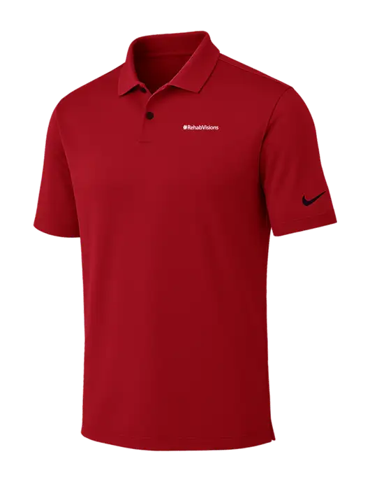 Nike Red Dri-FIT Vapor Polo w/RehabVisions Logo