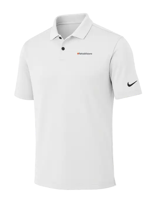 Nike White Dri-FIT Vapor Polo w/RehabVisions Logo