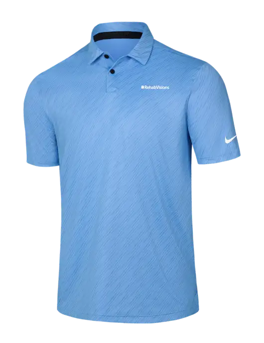 Nike Light Blue Vapor Dash Polo w/RehabVisions Logo