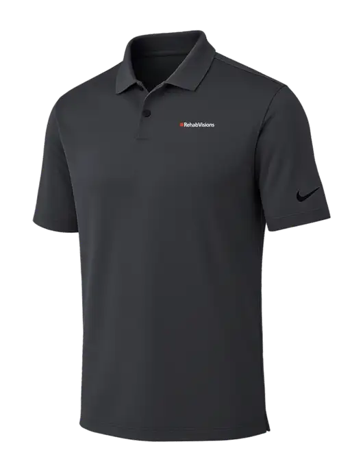 Nike Dark Grey Dri-FIT Vapor Polo w/RehabVisions Logo