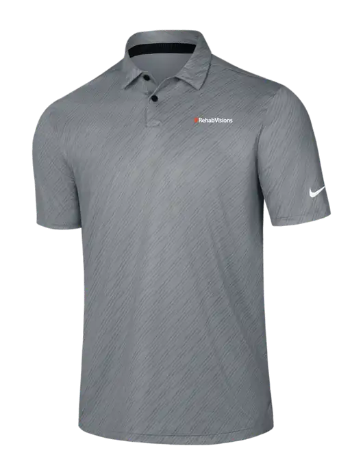 Nike Medium Grey Vapor Dash Polo w/RehabVisions Logo