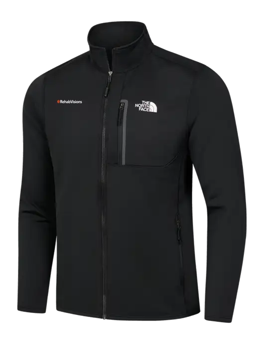 North Face Black Skyline Full-Zip Fleece Jacket w/RehabVisions Logo