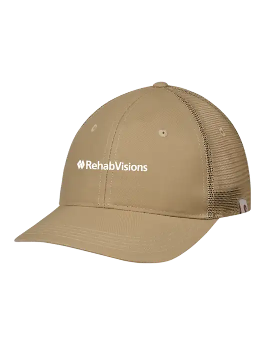 Carhartt Dark Tan Trucker Rugged Pro Series Cap w/RehabVisions Logo