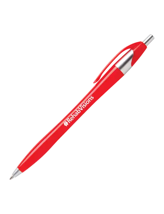 Novella Red Platinum Pen - Blue Ink w/RehabVisions Logo