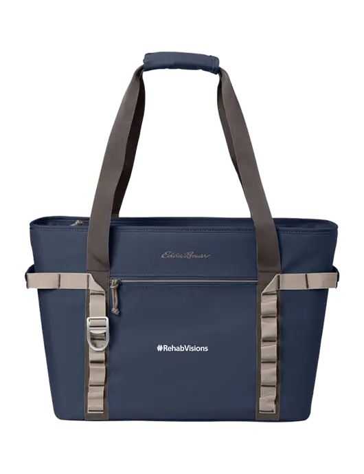 Eddie Bauer Navy Max Cool Tote Cooler  w/RehabVisions Logo