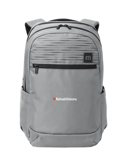 TravisMathew Light Grey Approach Backpack w/RehabVisions Logo