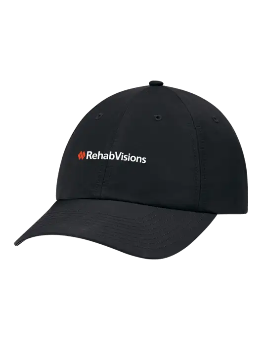 Richardson Relaxed Performance Lite Black Cap w/RehabVisions Logo