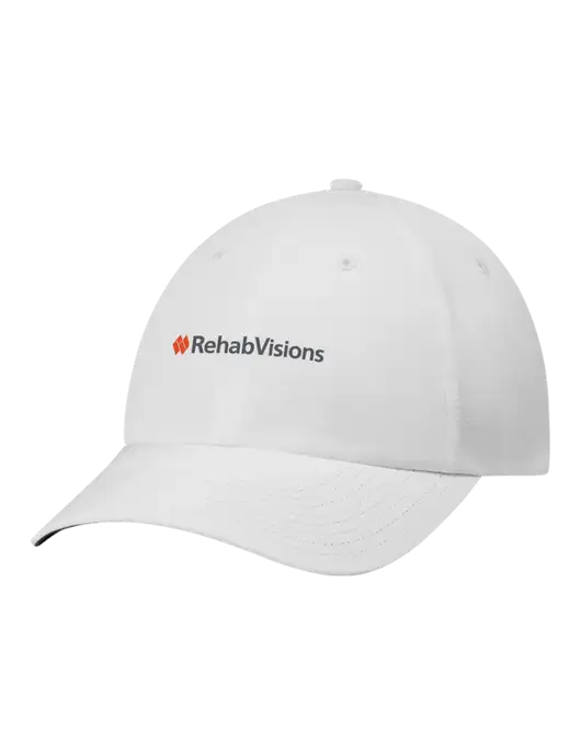 Richardson Relaxed Performance Lite White Cap w/RehabVisions Logo