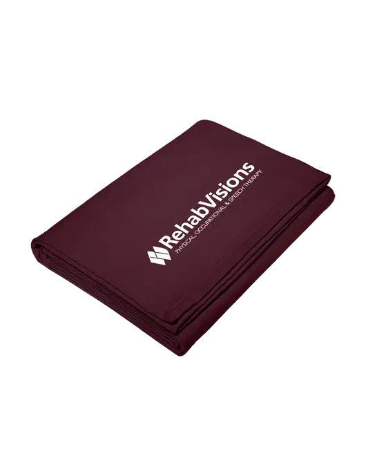 Core Maroon Fleece Sweatshirt Blanket w/RehabVisions Logo