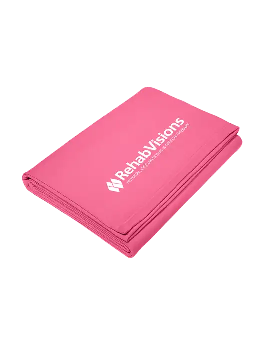 Core Fuschia Fleece Sweatshirt Blanket w/RehabVisions Logo