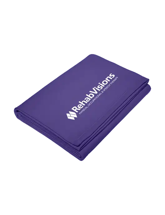Core Purple Fleece Sweatshirt Blanket w/RehabVisions Logo