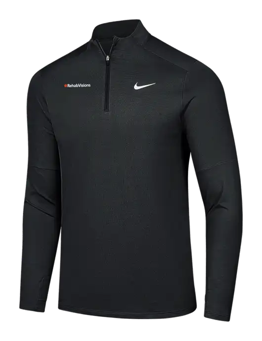 Nike Black Dri-FIT Element 1/2-Zip Pullover w/RehabVisions Logo